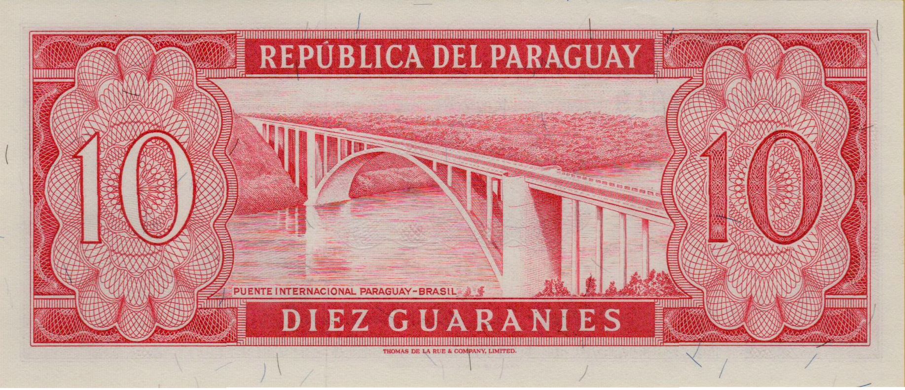 Paraguay 10 1963 UNC P-196/b